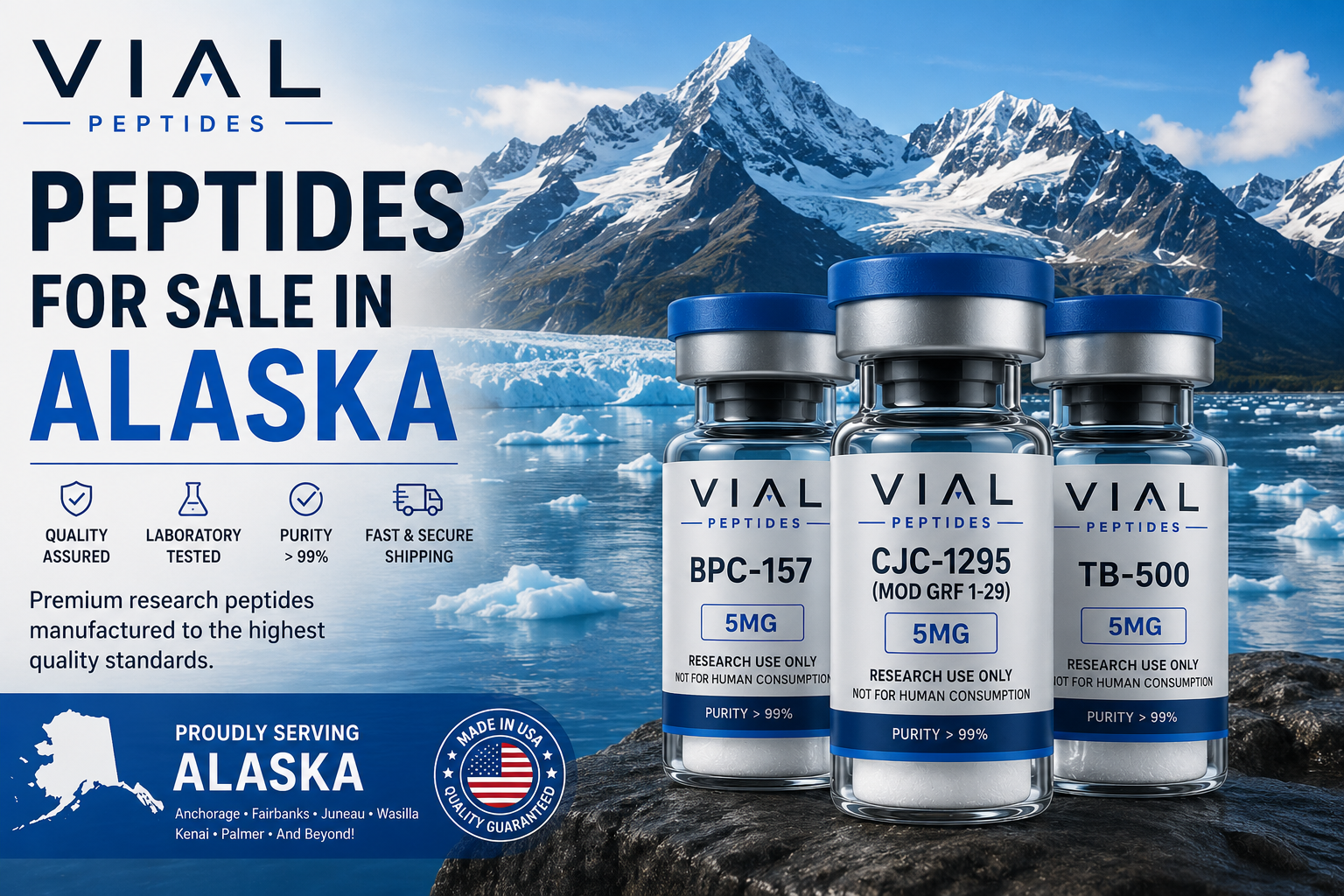 You are currently viewing Peptides for Sale in Alaska | Premium Research Peptides | VIAL PEPTIDES