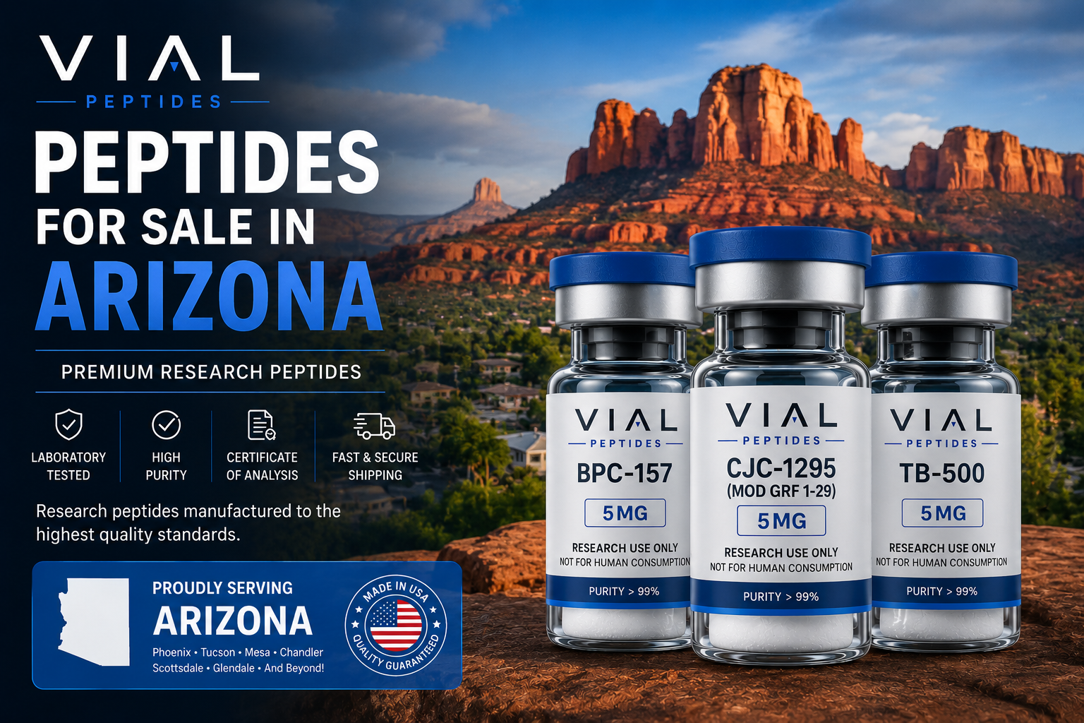 You are currently viewing Peptides for Sale in Arizona | Premium Research Peptides | VIAL PEPTIDES