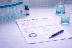 Read more about the article peptide certificate of analysis