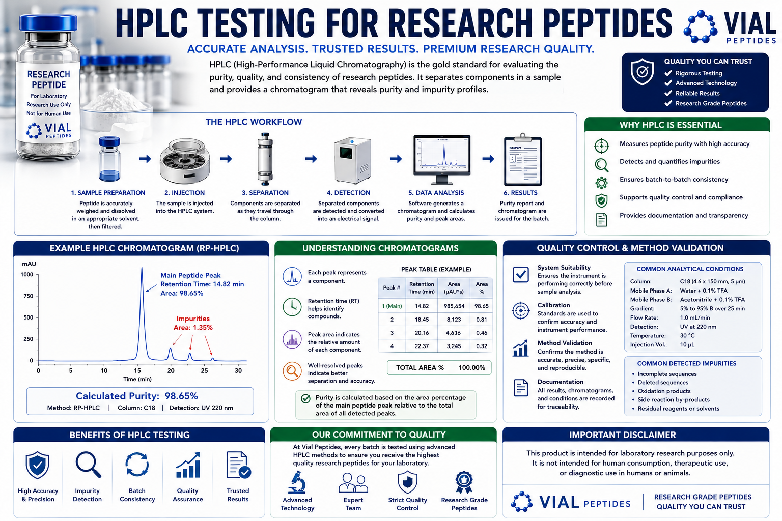 You are currently viewing HPLC Testing for Research Peptides: Complete Quality Guide